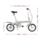 Load image into Gallery viewer, 14-INCH ENDA LEO  SINGLE SPEED ALUMINUM ALLOY ULTRA LIGHT ( 9.0 KG ) FOLDING BICYCLE - Pedal Werkz

