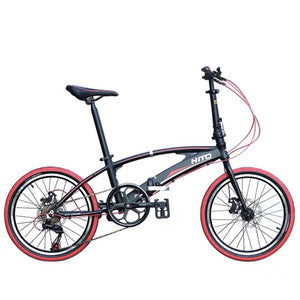 HITO 7 SPEED 20/22 INCH  DOUBLE FRAME ULTRA-LIGHT FOLDING BIKE     ( Available )