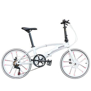 HITO  7 SPEED 20/22 INCH  DOUBLE FRAME ULTRA-LIGHT FOLDING BIKE - Pedal Werkz