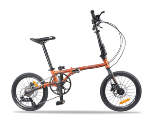 16 INCH LITEPRO FOLDING BICYCLE  9-SPEED DISC BRAKE ( WEIGHS ONLY 11.5 KG )(Free Installation With Purchase)