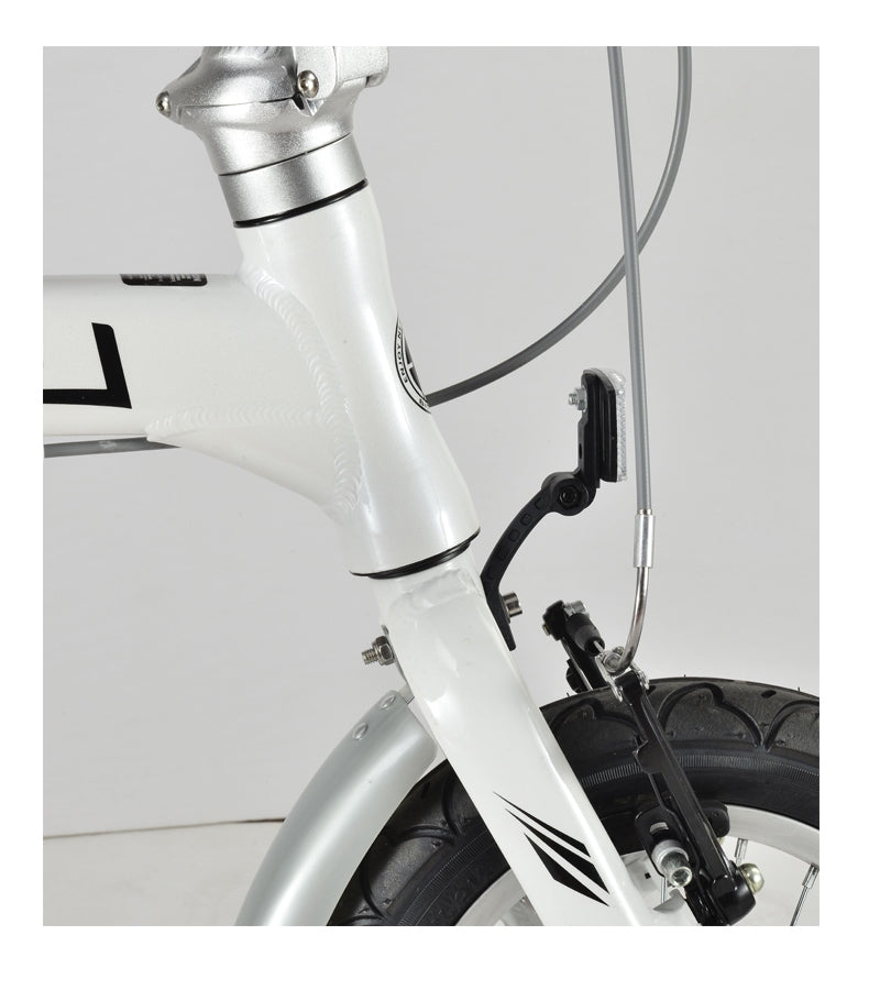 14-INCH ENDA LEO  SINGLE SPEED ALUMINUM ALLOY ULTRA LIGHT ( 9.0 KG ) FOLDING BICYCLE - Pedal Werkz