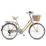Load image into Gallery viewer, MUMAR 24-INCH 6 SPEED YELLOW JAPAN SHIMANO TRANSMISSION VINTAGE BICYCLE - Pedal Werkz
