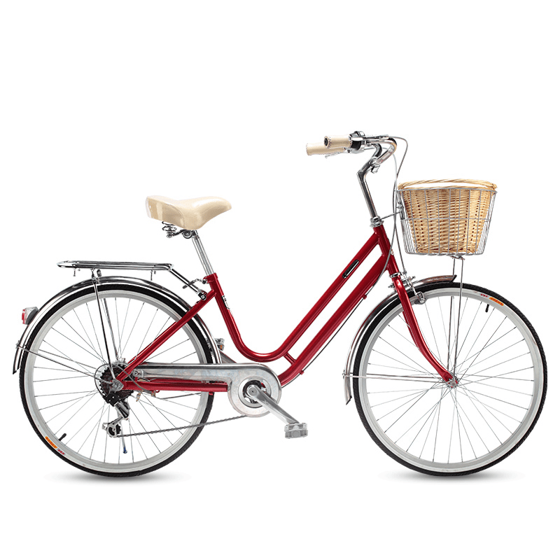 MUMAR 24-INCH 6 SPEED RED JAPAN SHIMANO TRANSMISSION VINTAGE BICYCLE - Pedal Werkz