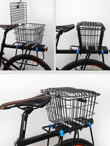 Rear Bicycle Basket With Inner Waterproof PU Bag