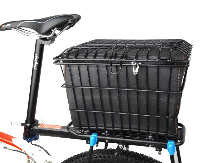 Rear Bicycle Basket With Inner Waterproof PU Bag