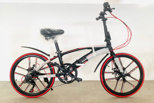 HITO 7 SPEED 20/22 INCH  DOUBLE FRAME ULTRA-LIGHT FOLDING BIKE     ( Available )