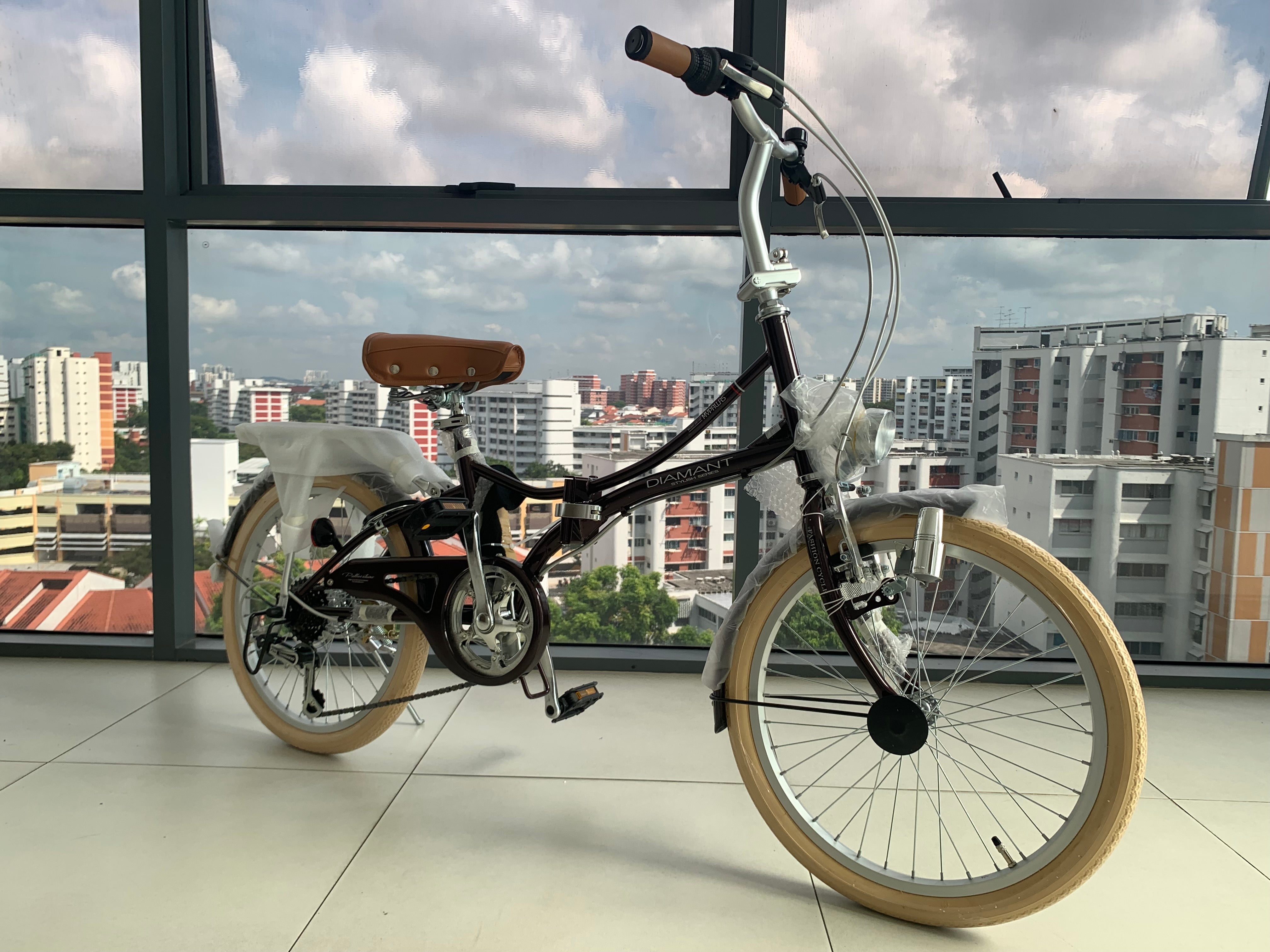 ( Available ) DIAMANT M260 FOLDABLE  20 INCH 6  SPEED BICYCLE (Free Installation With Purchase) (Available )